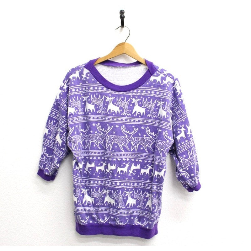 Vintage Moose Sweatshirt Medium