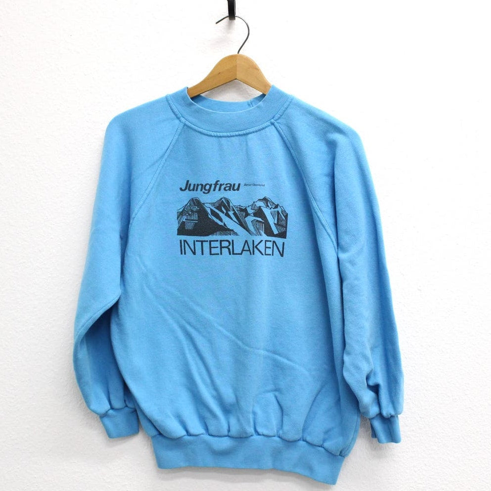 Vintage Jungfrau Interlaken Switzerland Sweatshirt Medium