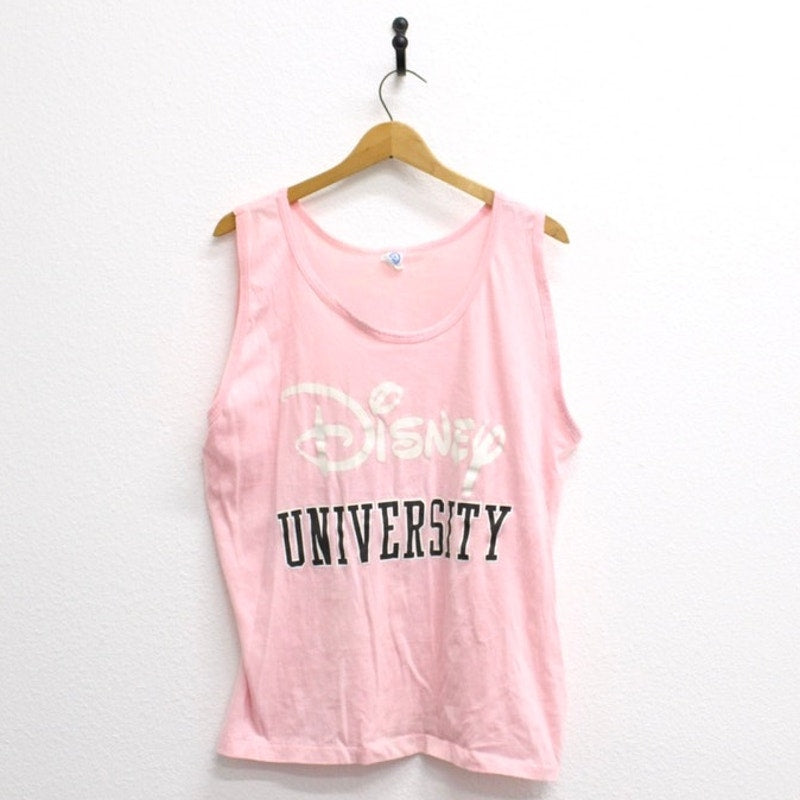 Vintage Disney University Tank T Shirt Large