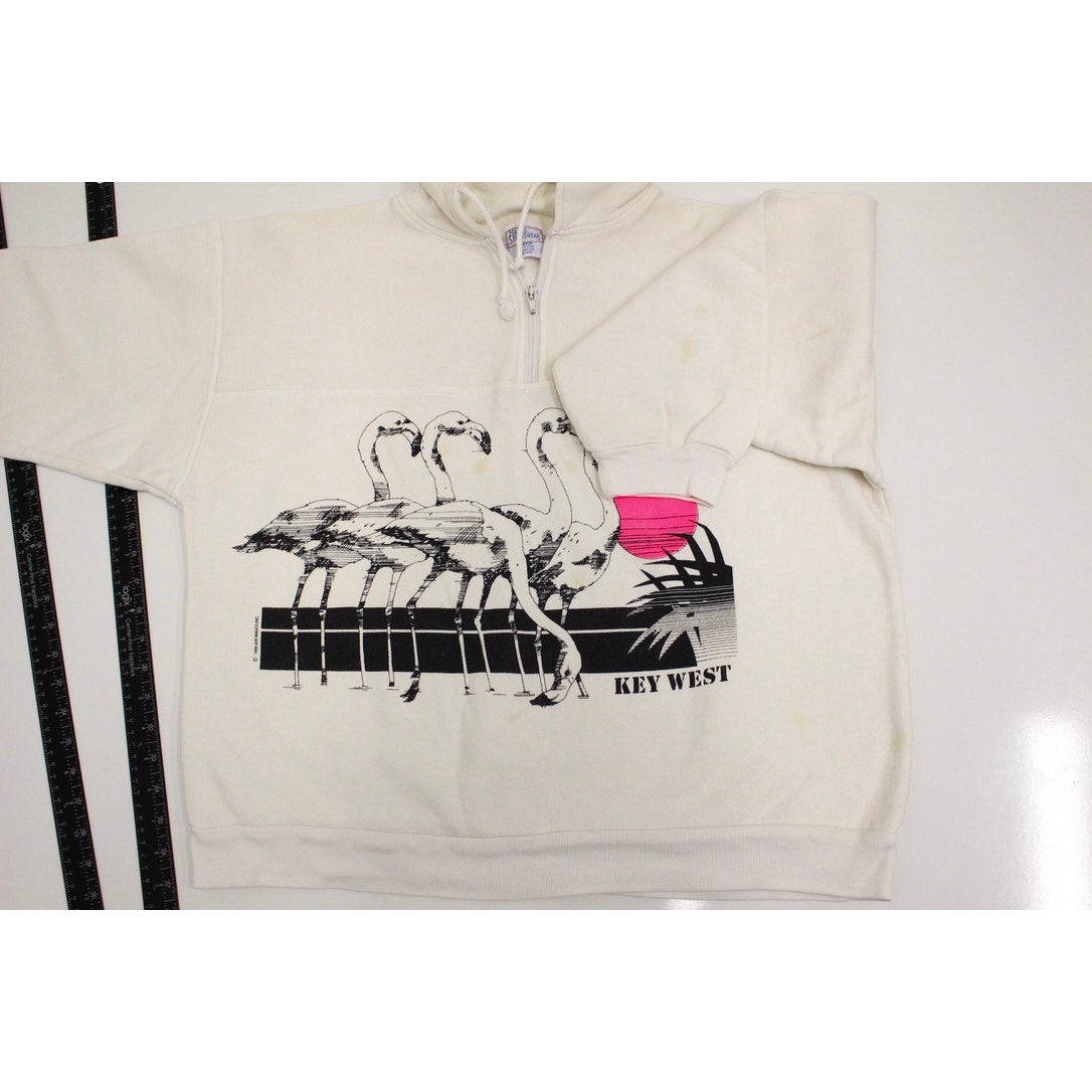 Vintage Key West Florida Flamingos Sweatshirt XL