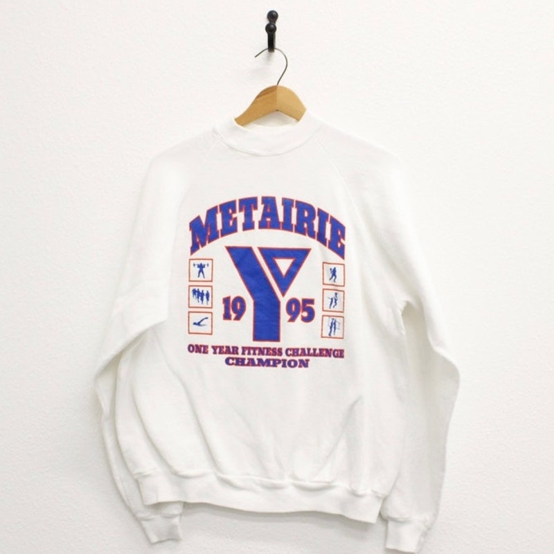 Vintage Metairie Louisiana YMCA Fitness Champion Sweatshirt XL