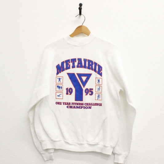 Vintage Metairie Louisiana YMCA Fitness Champion Sweatshirt XL