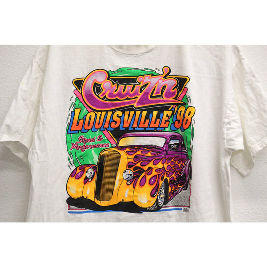 Vintage Hot Rods Cruising Louisville 1998 T Shirt XL