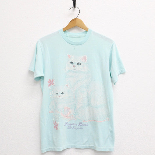 Vintage Kitty Cats Hampton Beach New Hampshire T Shirt Medium