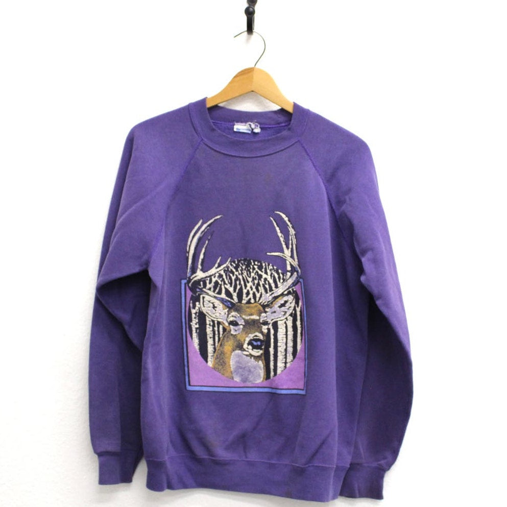 Vintage Deer Stag Sweatshirt Medium