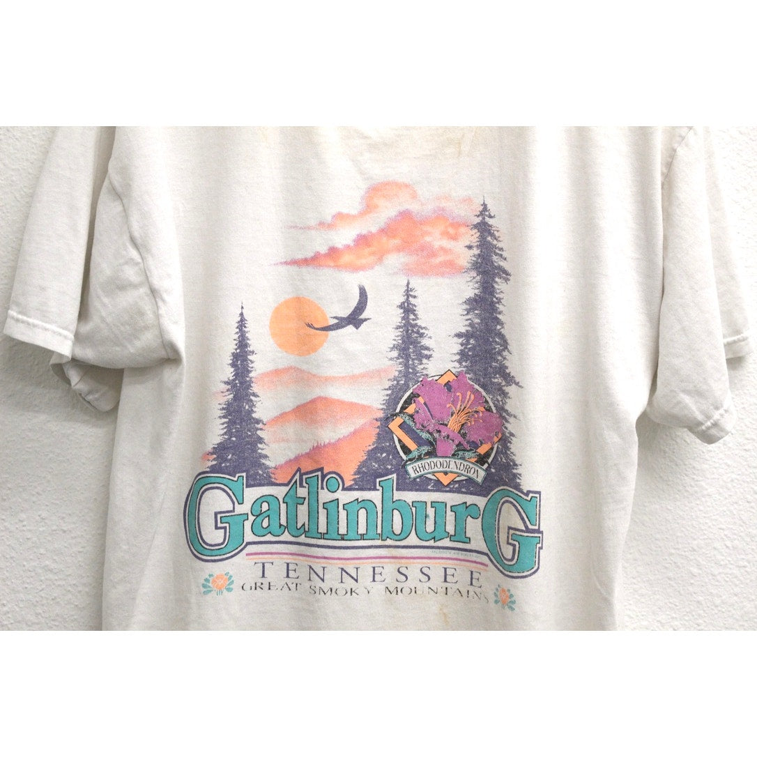 Vintage Great Smoky Mountains Gatlinburg Tennessee T Shirt XL