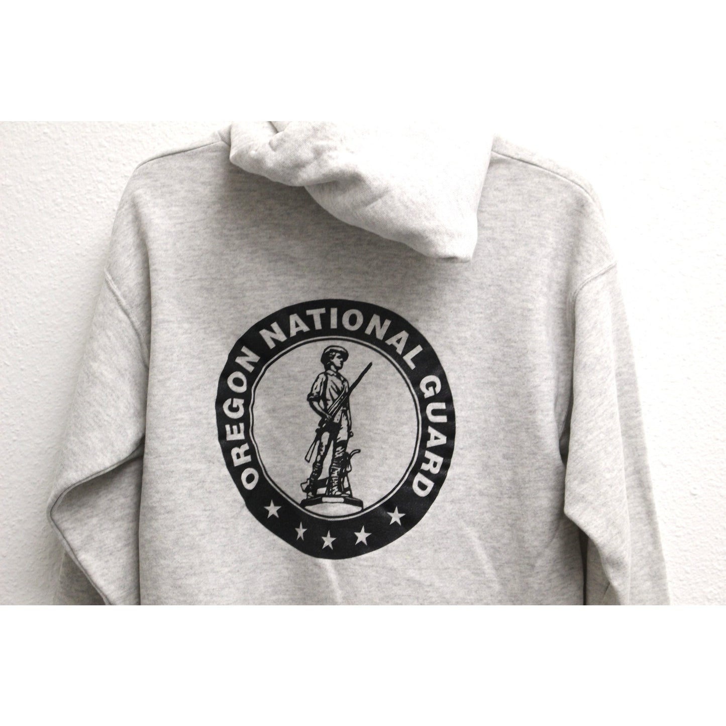 Vintage Oregon National Guard Drug Free Hooded Sweatshirt Large