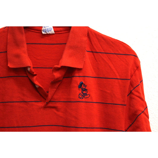 Vintage Disney Mickey Mouse Collared Golf Polo T Shirt XL