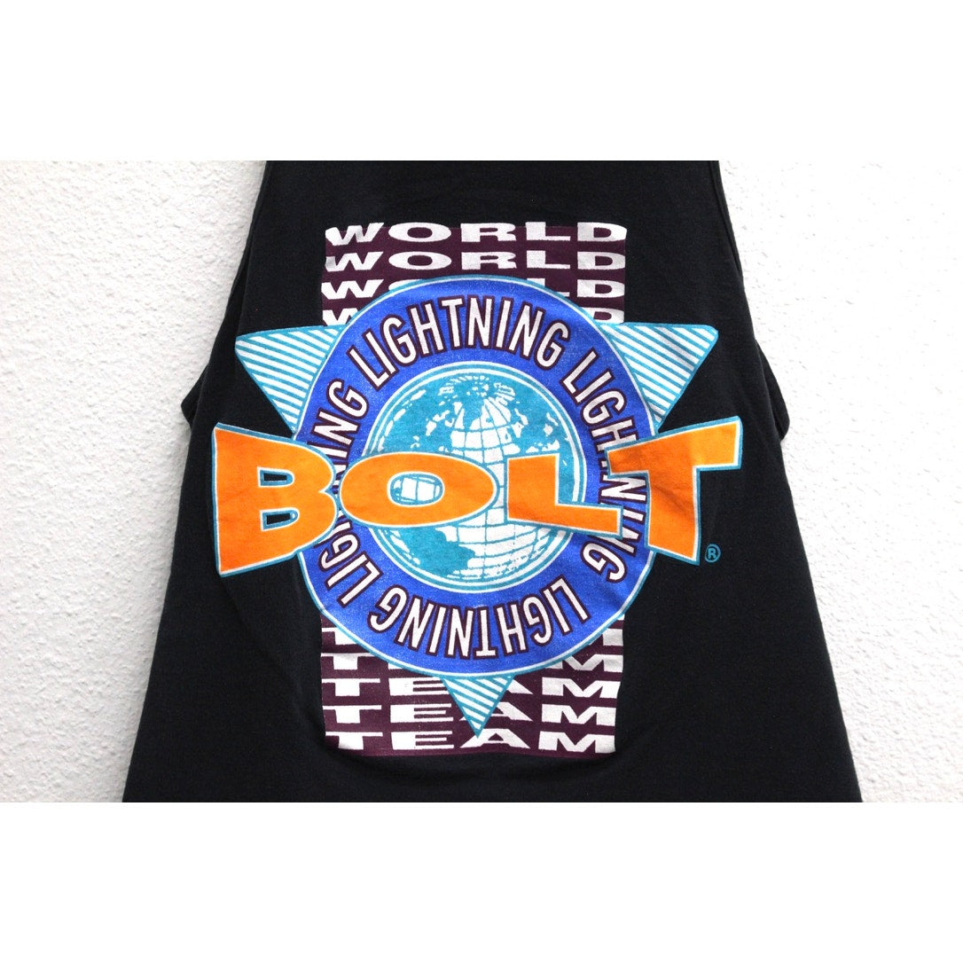 Vintage Lightning Bolt World Team Tank T Shirt Large