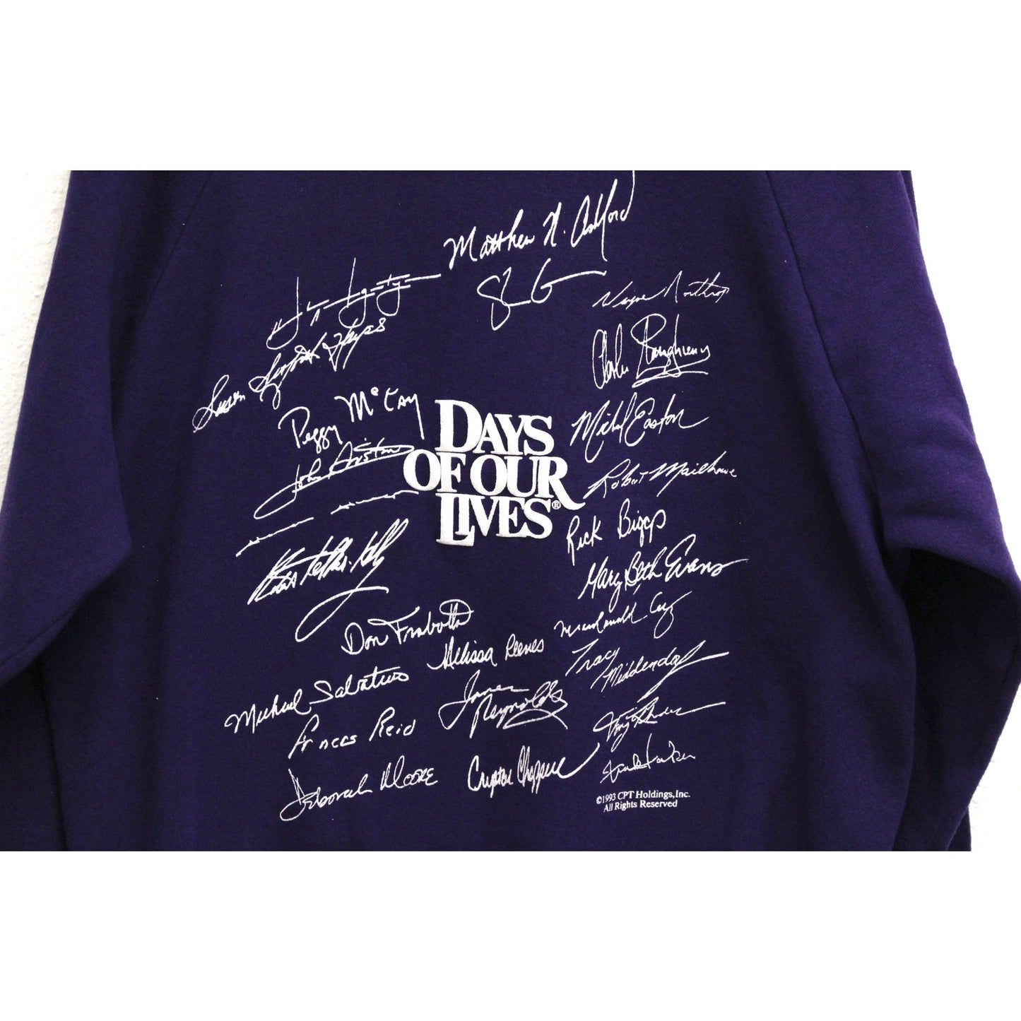 Vintage Days of Our Lives Soap Opera Cast Signatures Sweatshirt XL