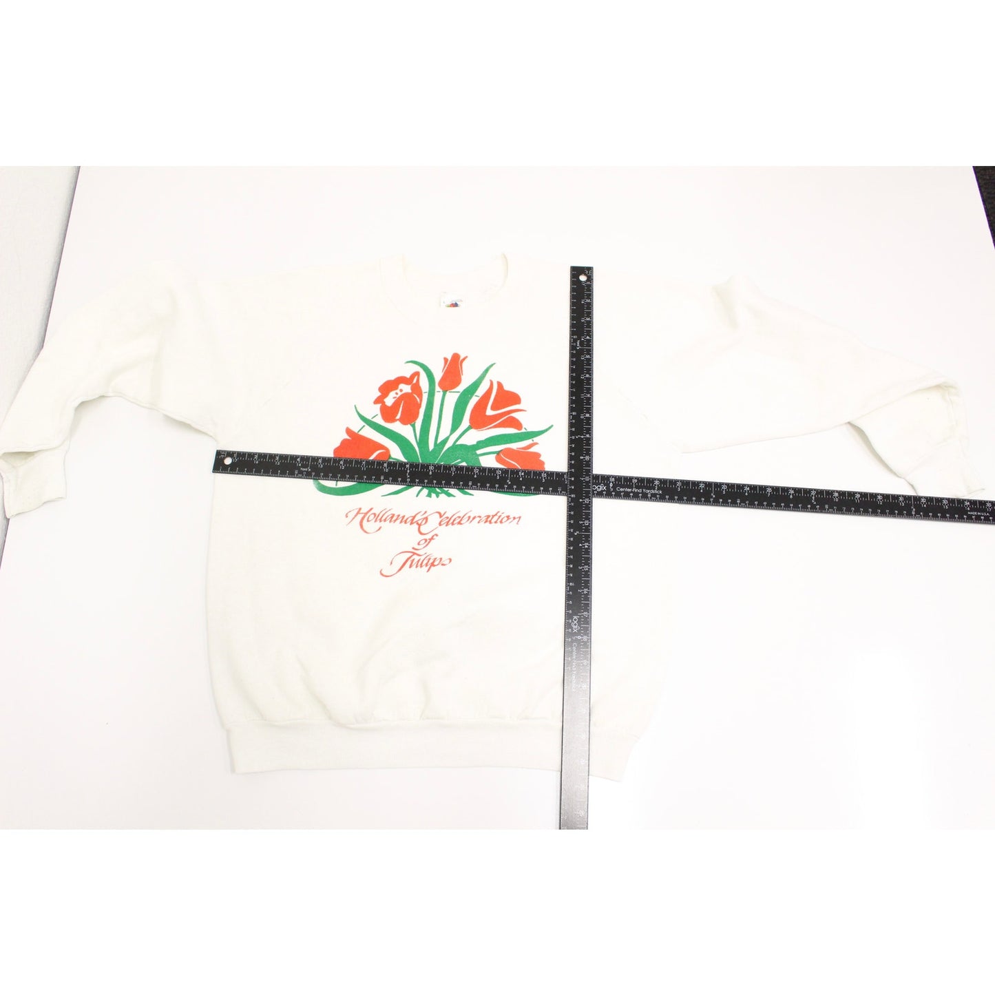 Vintage Holland's Celebration of Tulips Sweatshirt Large