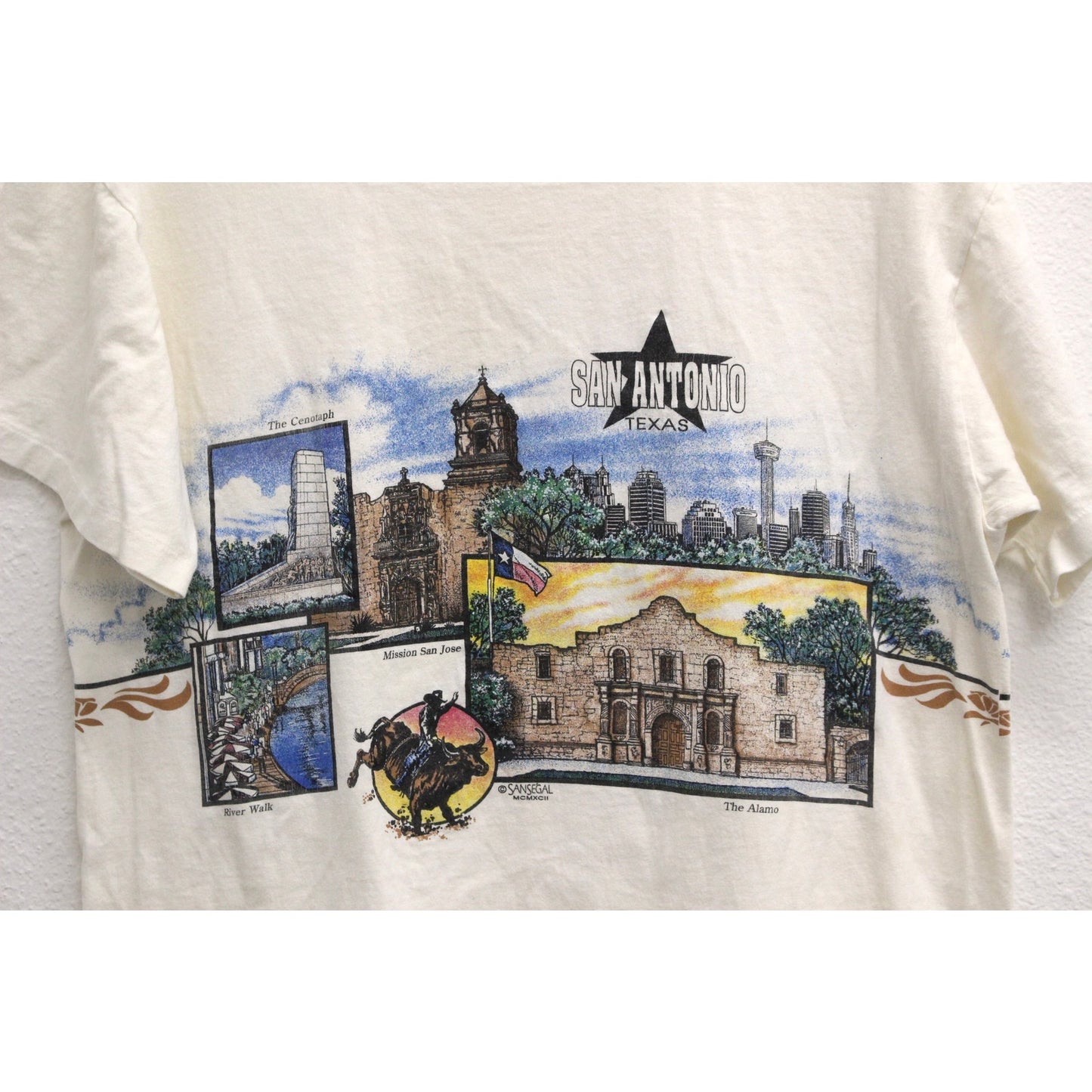 Vintage San Antonio Texas Landmarks T Shirt Large