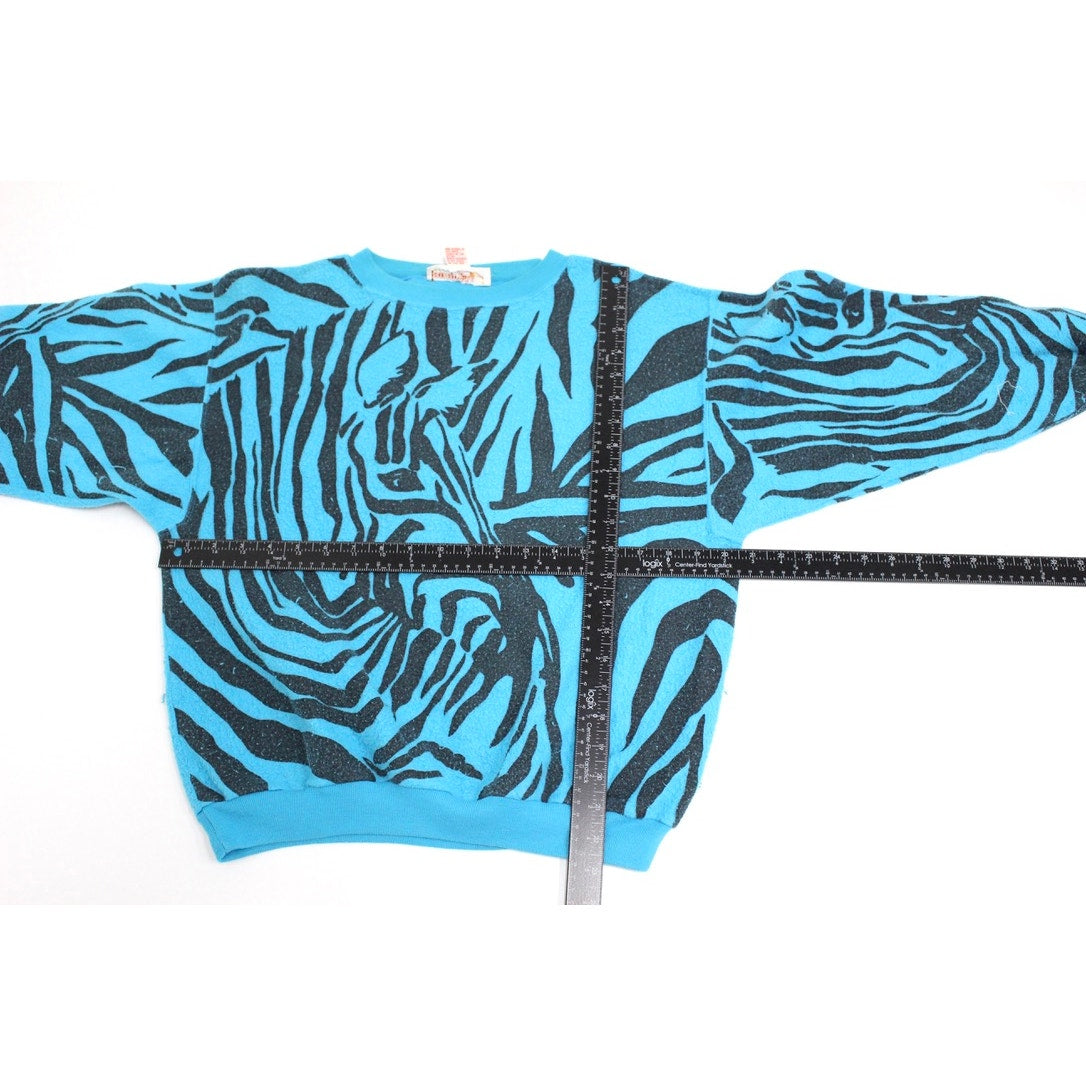 Vintage Zebra Sweatshirt Medium