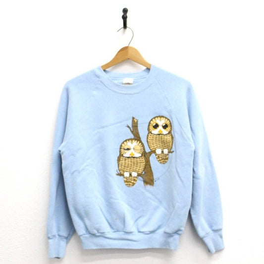 Vintage Owl Sweatshirt Medium