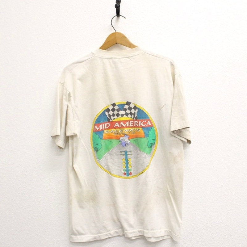 Vintage Mid America Raceway T Shirt Large