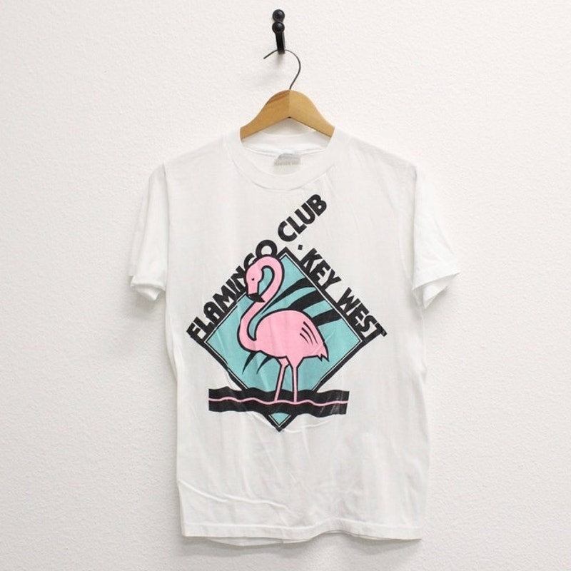 Vintage Flamingo Club Key West Florida T Shirt Medium