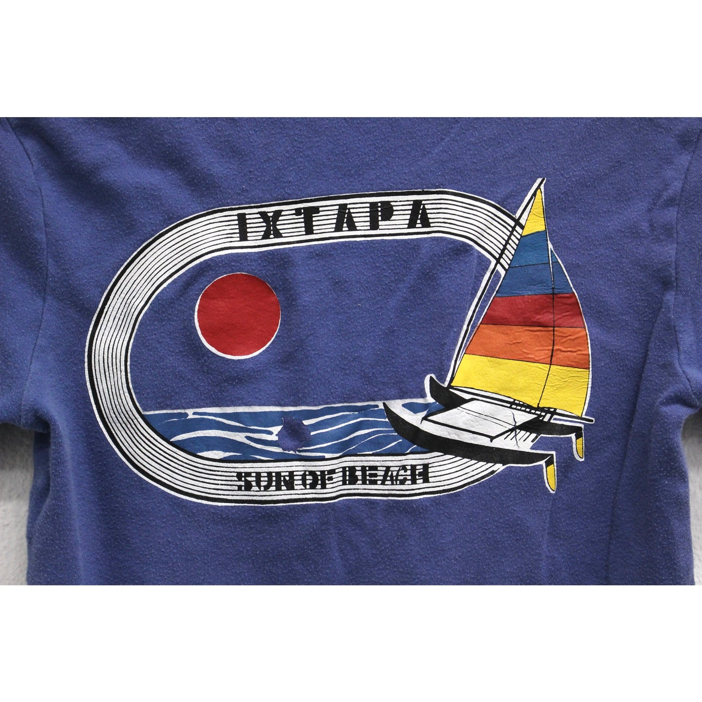 Vintage Ixtapa Mexico Sun of Beach T Shirt Large