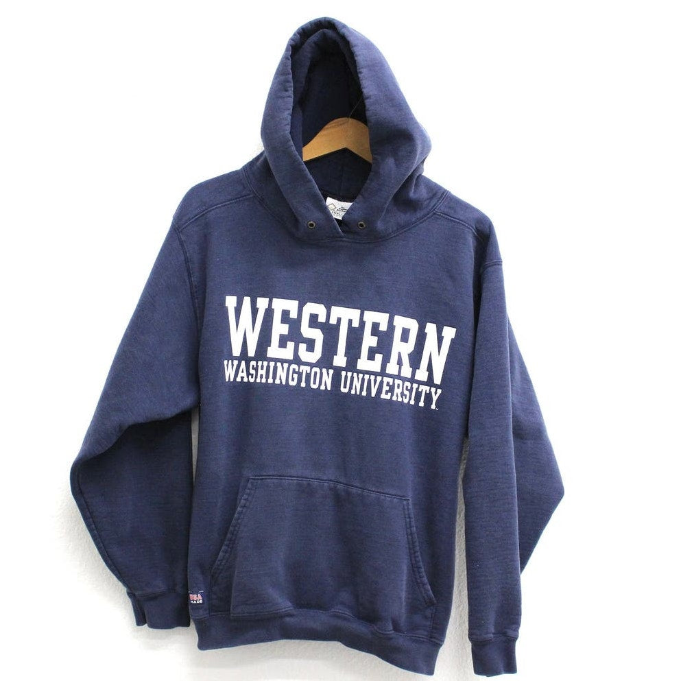 Vintage Western Washington University Vikings Hooded Sweatshirt Small