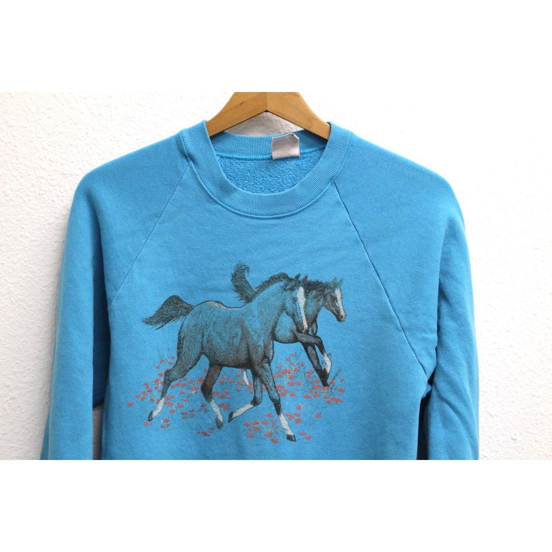 Vintage Horses Sweatshirt Large