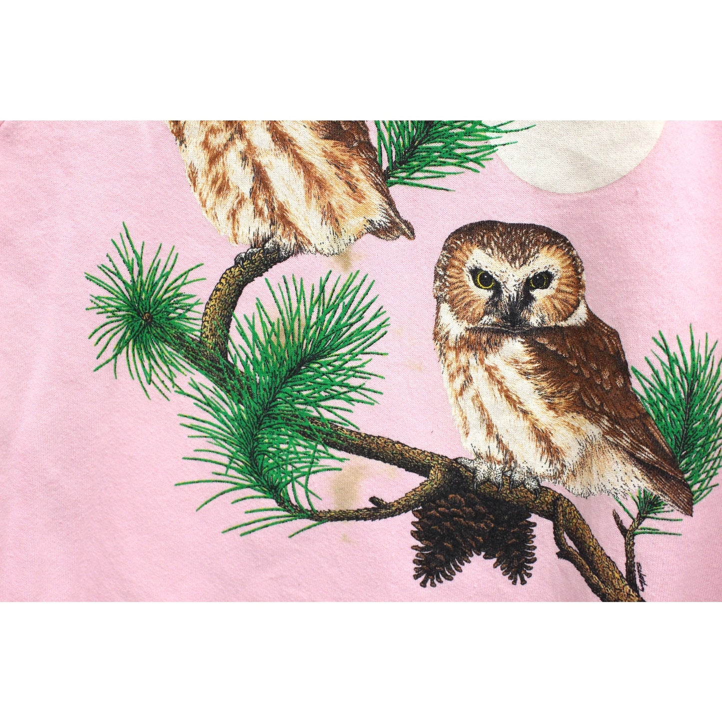 Vintage Owls Sweatshirt Large