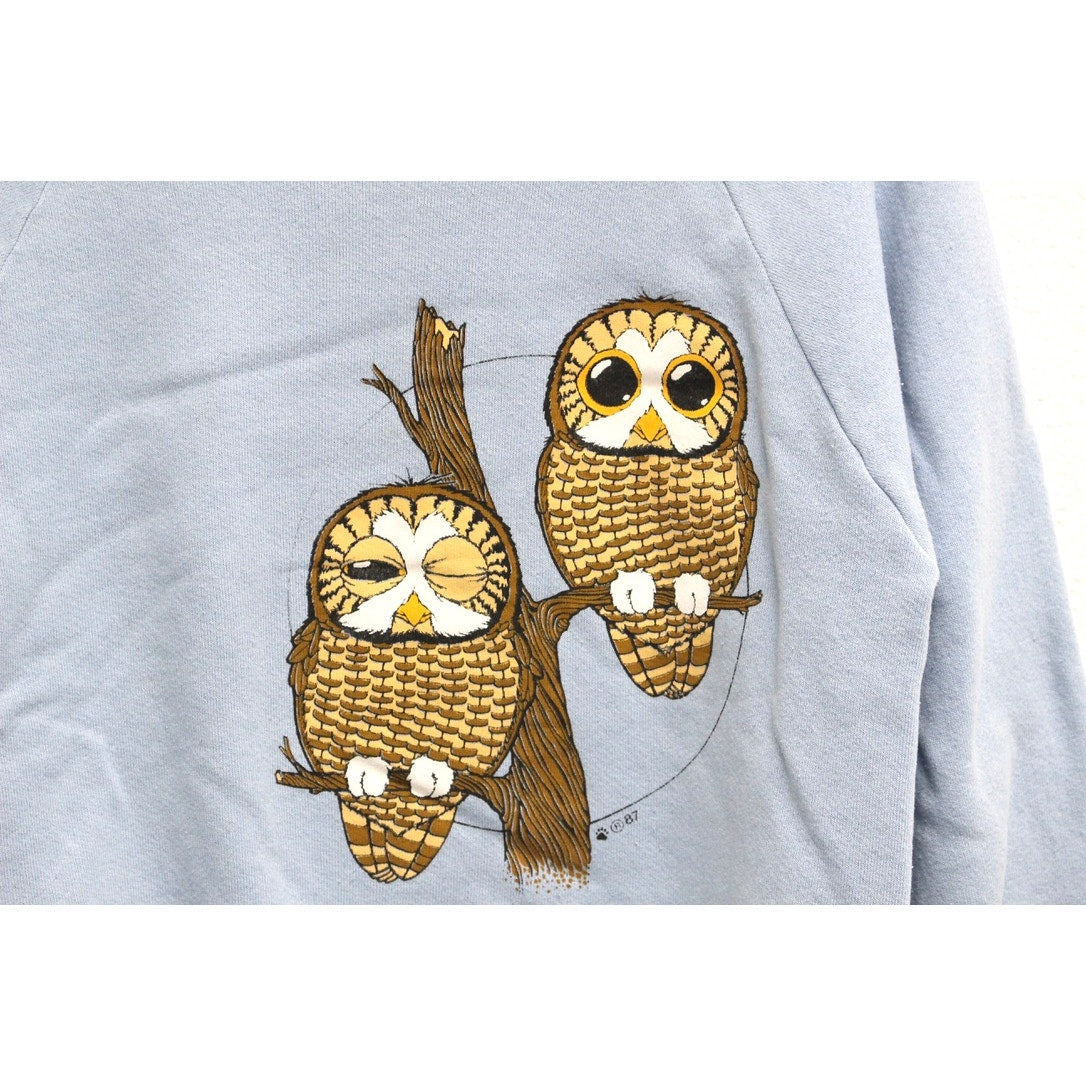 Vintage Owl Sweatshirt Medium