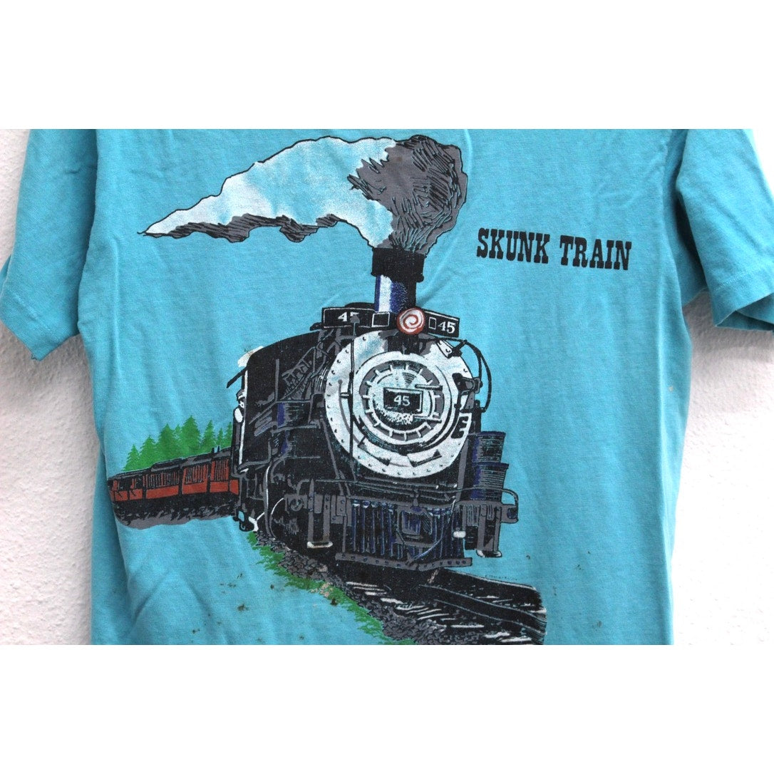 Vintage Skunk Train Fort Bragg California T Shirt Medium