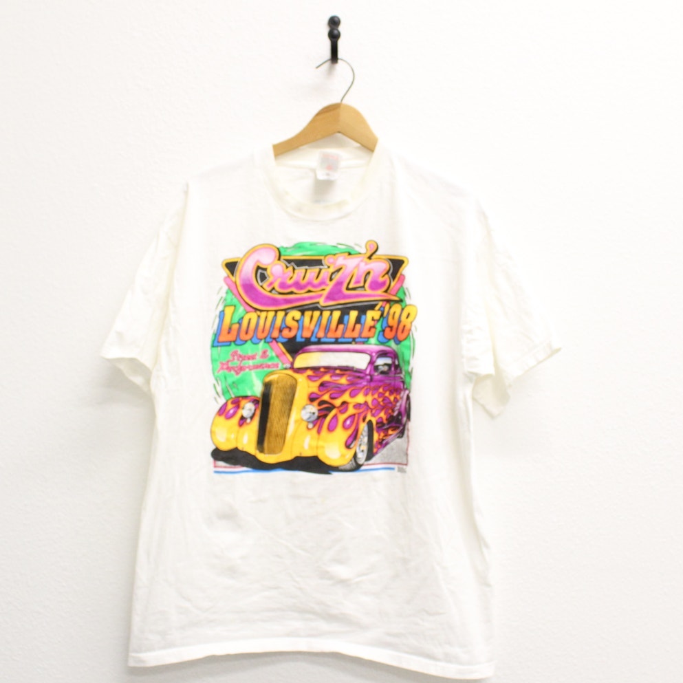 Vintage Hot Rods Cruising Louisville 1998 T Shirt XL