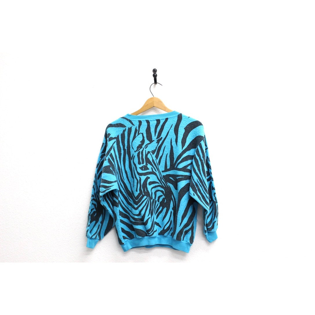 Vintage Zebra Sweatshirt Medium