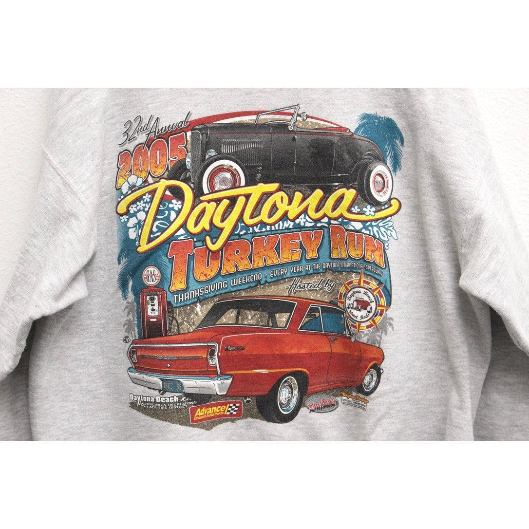 Vintage Daytona Beach Turkey Run 2005 Sweatshirt Large