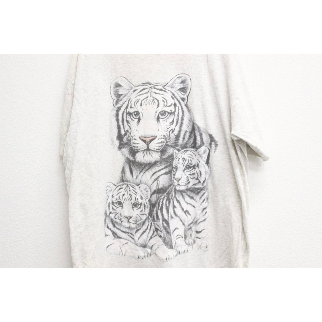 Vintage White Tigers T Shirt XL