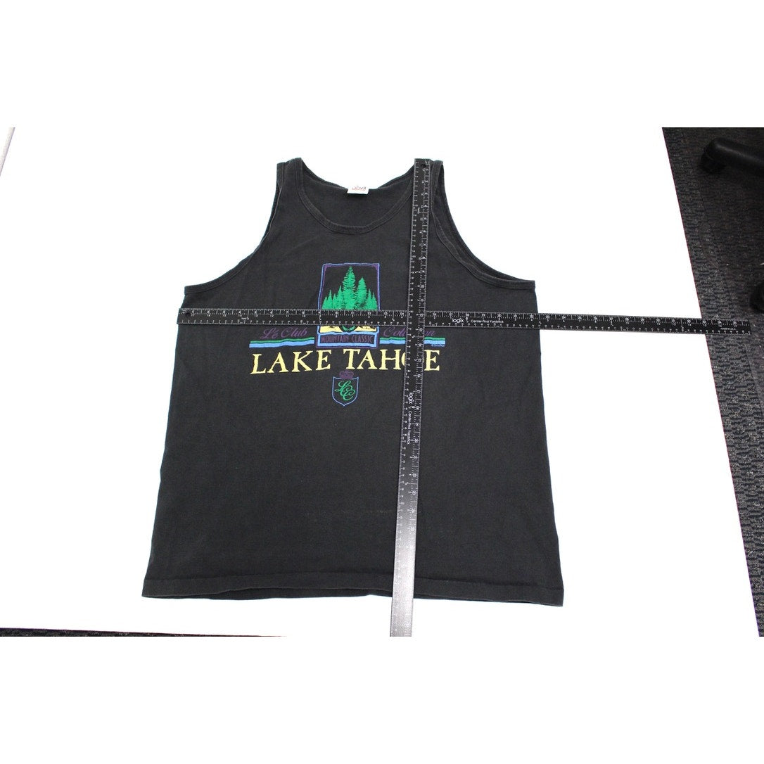 Vintage Lake Tahoe Mountain Classic Tank Top T Shirt XL