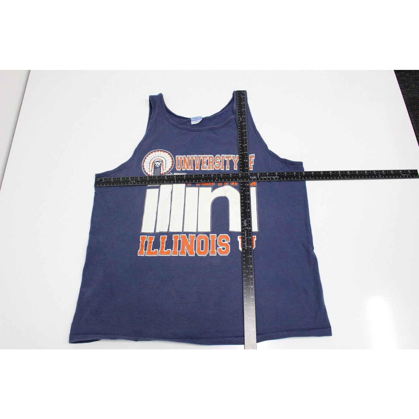 Vintage University of Illinois Fighting Illini Tank T Shirt XL