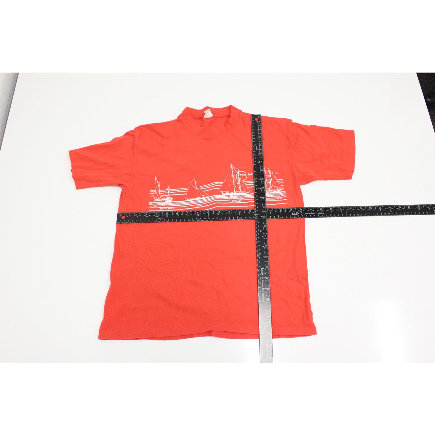 Vintage Port Jefferson Boats T Shirt Large