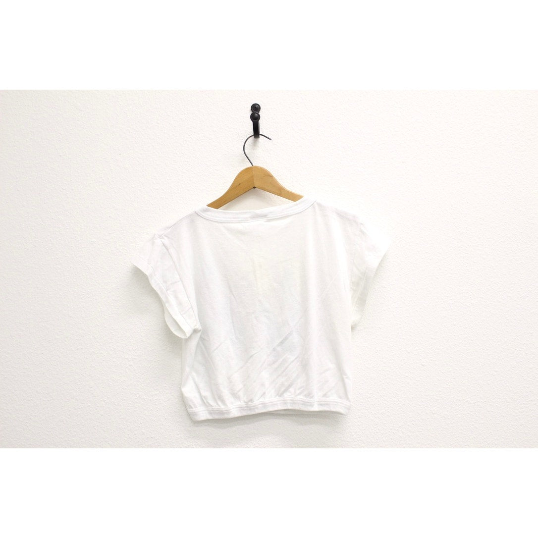 Vintage Reebok Crop Top T Shirt Medium