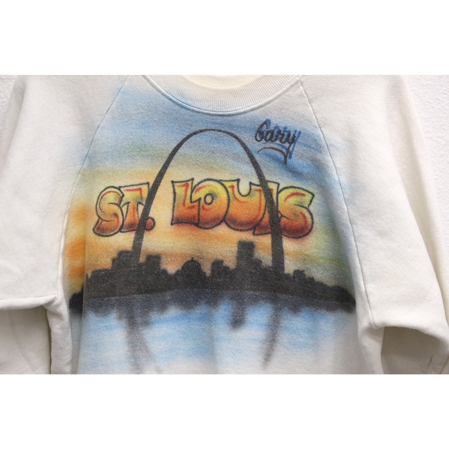 Vintage St Louis Gateway Arch Airbrushed Sweatshirt XL