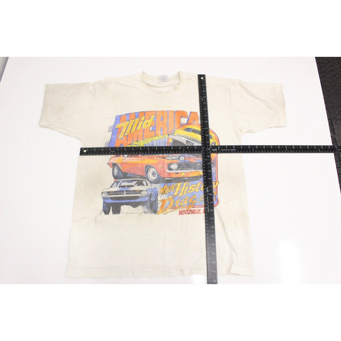 Vintage Mid America Raceway T Shirt Large