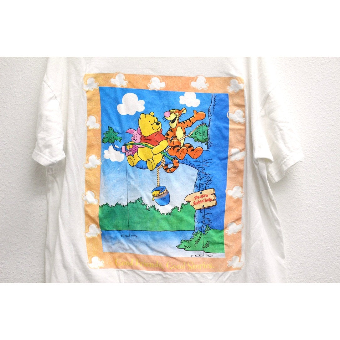 Vintage Disney Winnie the Pooh and Friends Fishing T Shirt XL