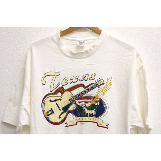 Vintage Texas Music Guitar T Shirt XL