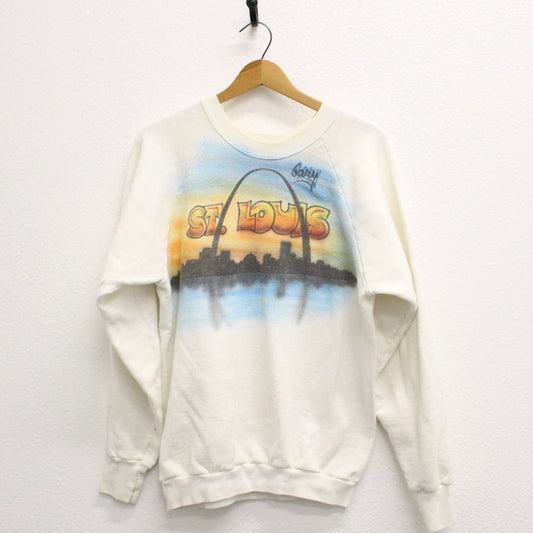 Vintage St Louis Gateway Arch Airbrushed Sweatshirt XL