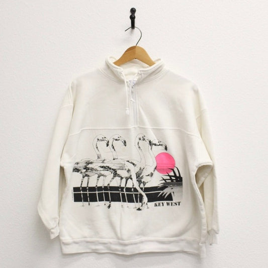 Vintage Key West Florida Flamingos Sweatshirt XL