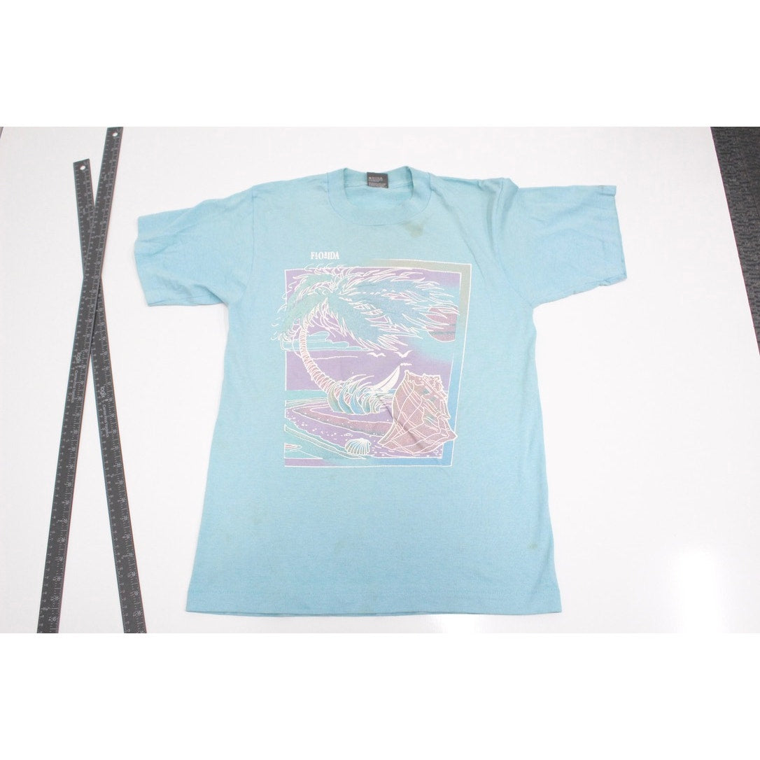 Vintage Florida Beach Scene T Shirt Medium
