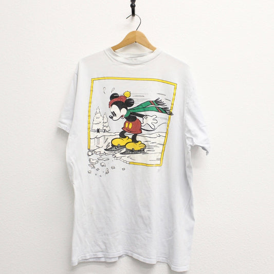 Vintage Mickey Mouse Ice Skating T Shirt XXL 2X