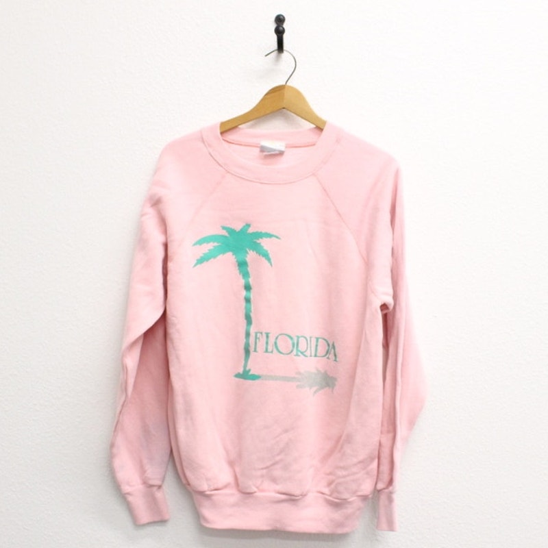 Vintage Palm Tree Florida Sweatshirt XL
