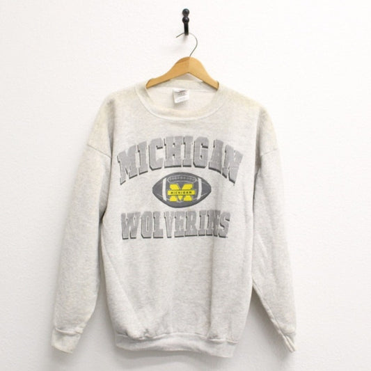 Vintage University of Michigan Wolverines Football Sweatshirt XXL 2X