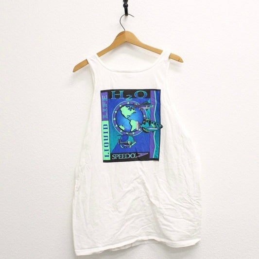 Vintage Speedo Liquid Life Fish Tank T Shirt XL