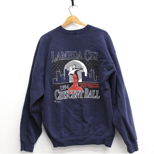 Vintage Northeast Missouri State University Lambda Chi Fraternity Sweatshirt XL