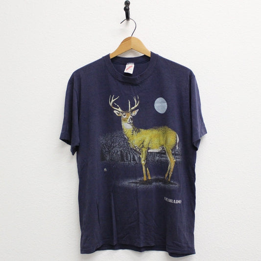 Vintage Deer Buck Colorado T Shirt Large