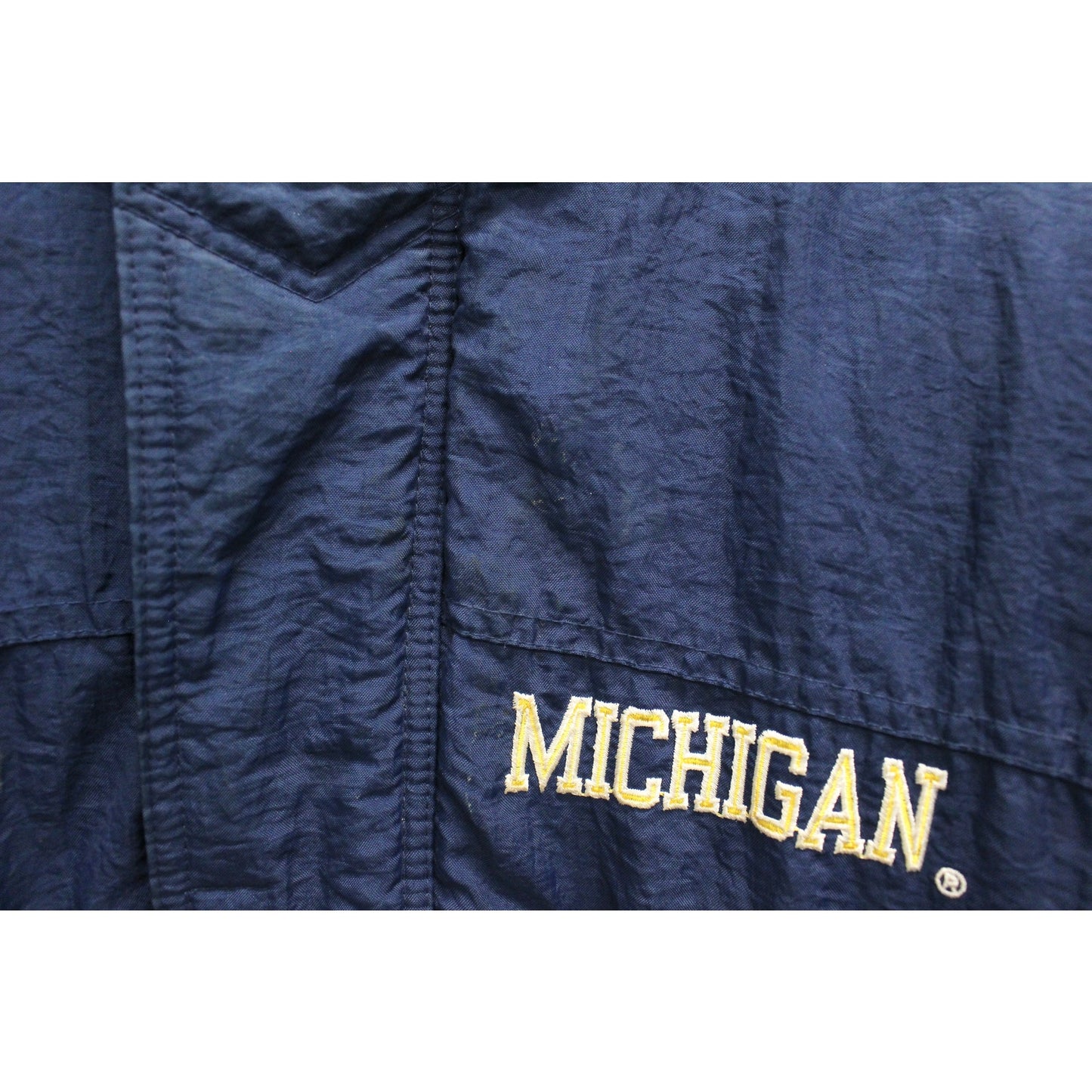 Vintage University of Michigan Wolverines Windbreaker Starter Jacket Large