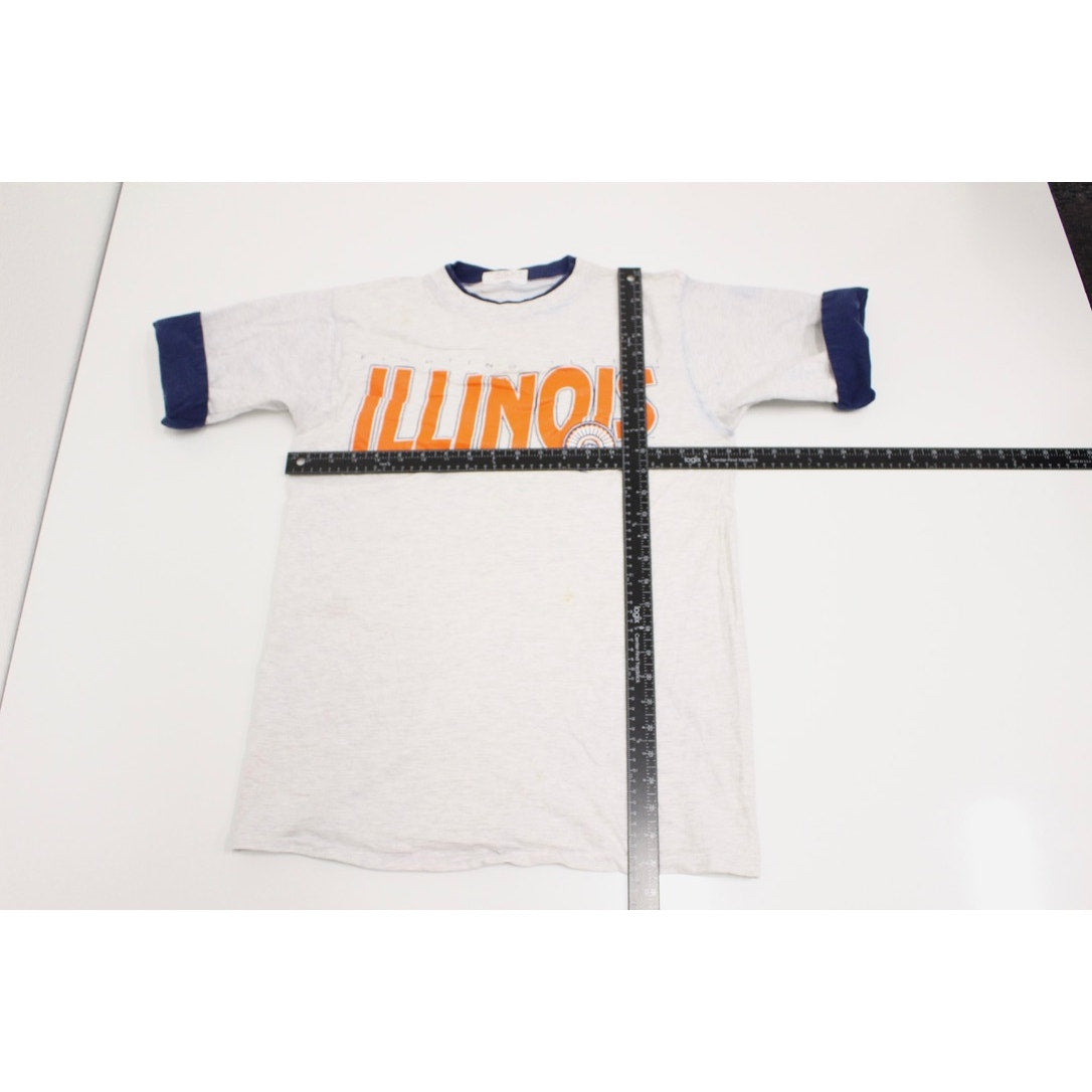 Vintage University of Illinois Fighting Illini T Shirt Large