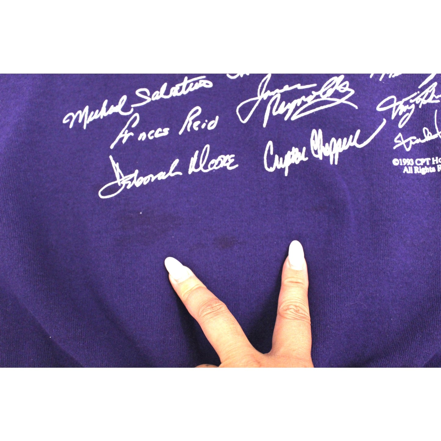 Vintage Days of Our Lives Soap Opera Cast Signatures Sweatshirt XL